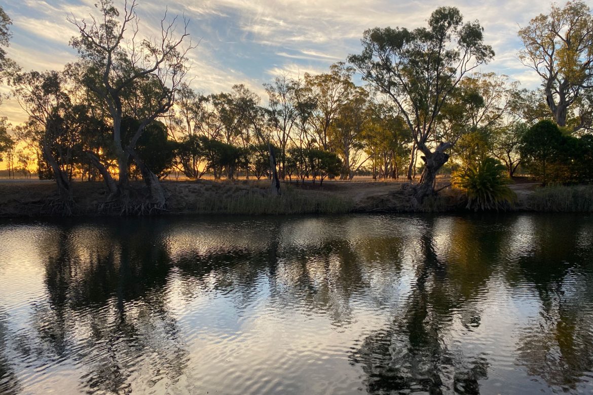 Wimmer River at dusk