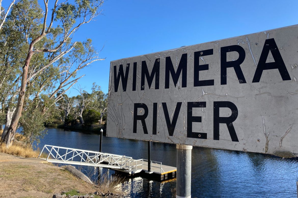 wimmera river sign