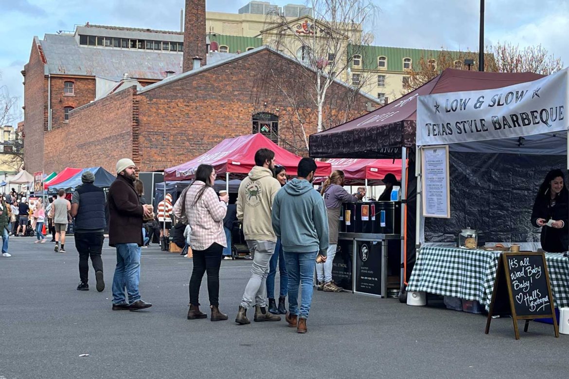 People at the Harvest Market