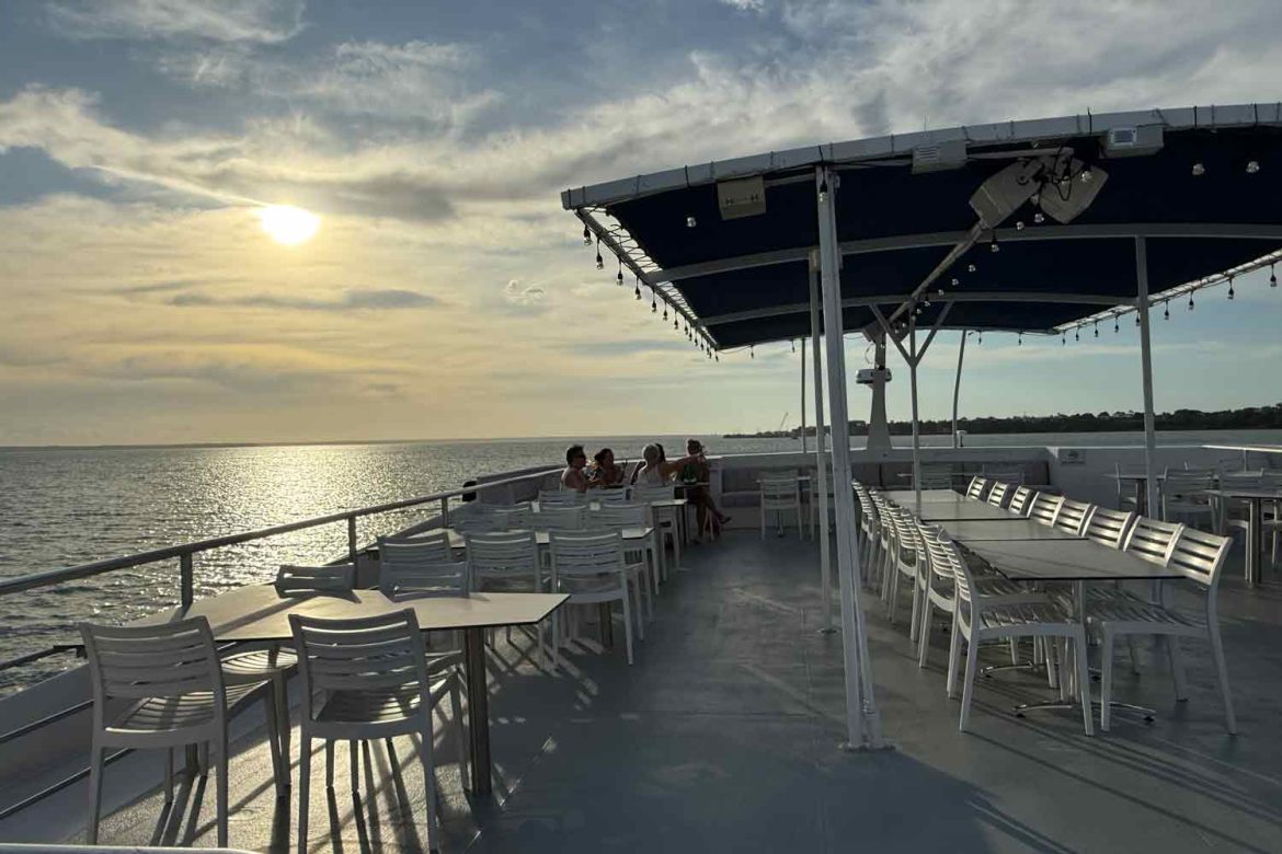 Darwin-top deck-sun