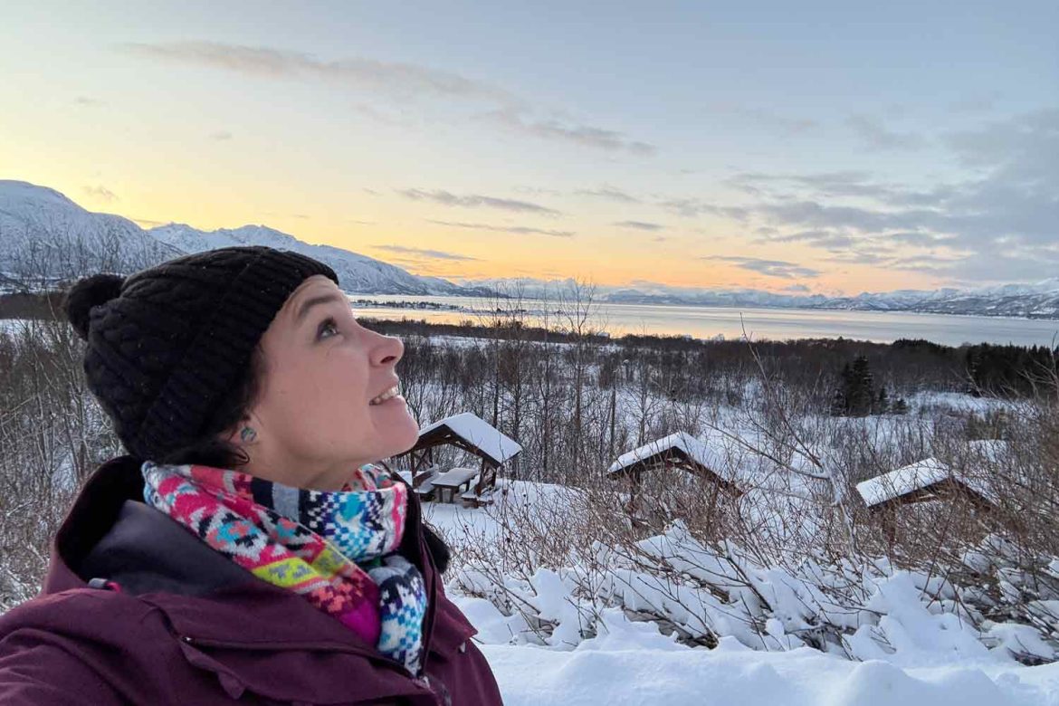 Sortland-person with a view